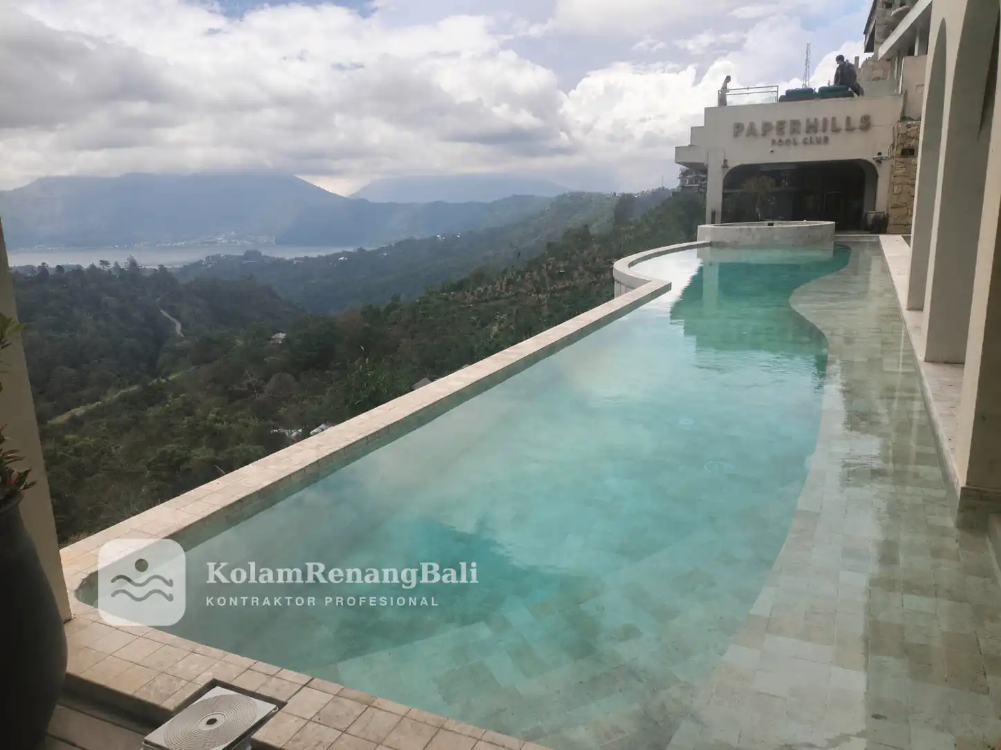 Swimming pool contractor Bali: private villa pool with tropical garden setting, built by our licensed team