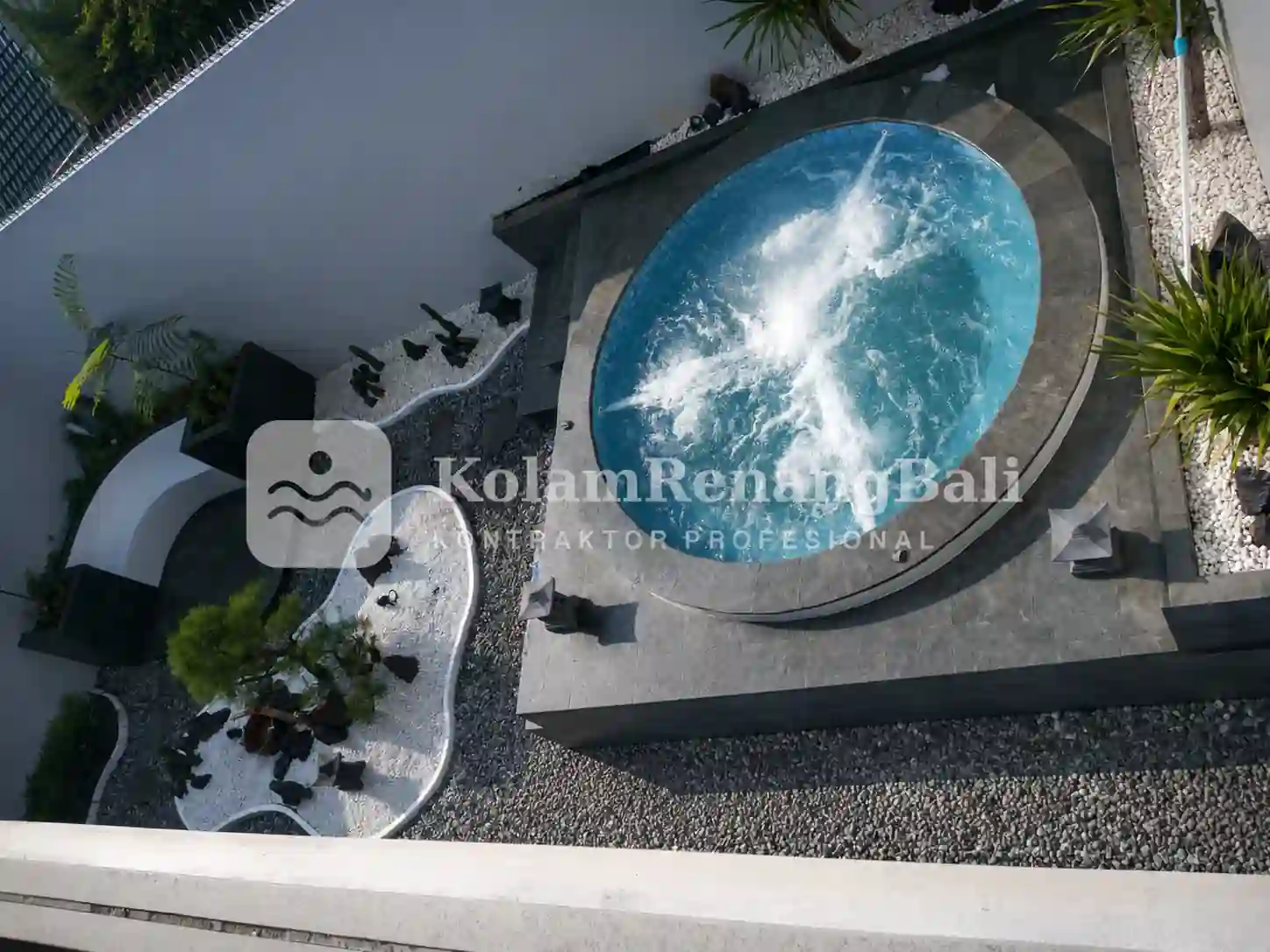 Jasa pembuatan kolam onsen Bali bergaya Jepang oleh Kontraktor Kolam Renang Bali